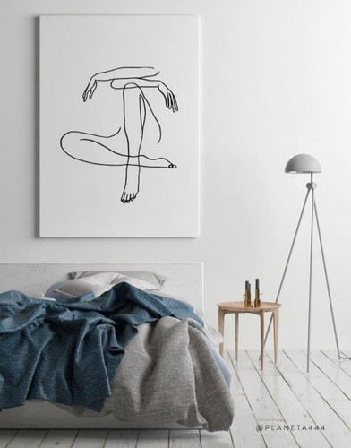 تابلو دکوراتیو،زن نشسته طراحی دست زیبا و جدید مینیمال