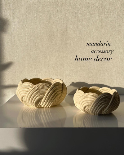 ست سبد حصیری دکوراتیو مینیمال برای تنقلات خشک